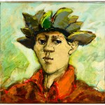 Man met bladerhoed